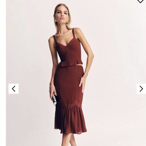 Reformation Sarita Two Piece Chianti Size 2